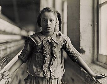 Hine, Lewis, Adolescent Girl, a Spinner, in a Carolina Cotton Mill, 1908