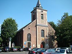 St-Amandus church besides the castle of Ingelmunster