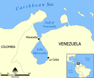 Lake Maracaibo map