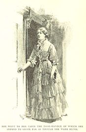 She went to her cabin-illustration by wh overend for a strange elopement by w clarke russell