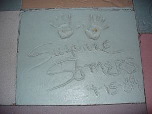 Suzanne Somers (handprints in cement)