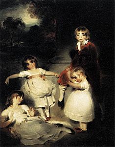 Thomas Lawrence - Portrait of the Children of Ayscoghe Boucherett - WGA12514