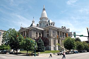 Tippecanoe County courthouse in Lafayette, Indiana