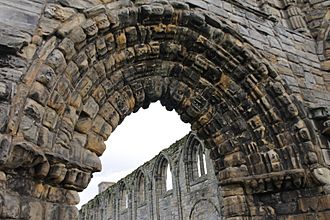 Archway over main west door, St Andrews Cathedral