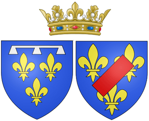 Arms of Louise Marie Adélaïde de Bourbon as Duchess of Orléans