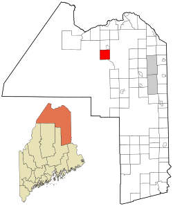Location of Winterville Plantation, Maine