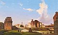 Ippolito Caffi - A view of the Roman Forum with the Arch of Constantine