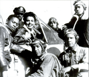 Lena Horne with Tuskegee airmen