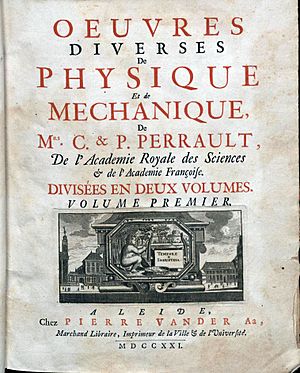 Perrault, Claude – Oeuvres diverses de physique et de mechanique, 1721 – BEIC 4638705