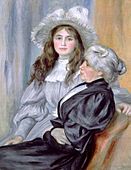Pierre Auguste Renoir - Portrait Berthe Morisot and daughter Julie