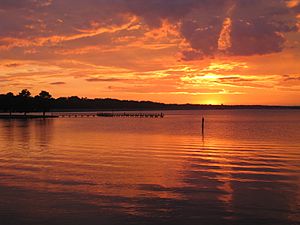 Ross Barnett Reservoir sunset picture