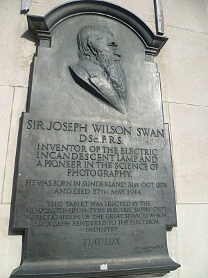 Sir Josepth Swan Plaque Newcastle upon Tyne