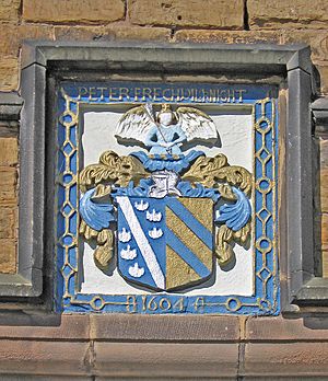 Staveley - Staveley Hall - Frecheville coat-of-arms