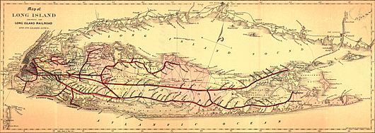 1882 map of Long Island Railroad