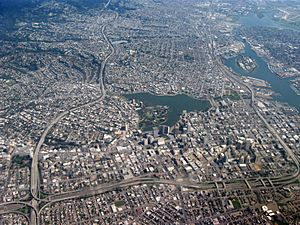 Aerial view of city of Oakland 1