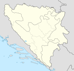 Večići is located in Bosnia and Herzegovina