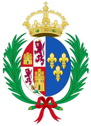 Coat of Arms of Elisabeth of France (1602-1644), Queen Consort of Spain