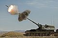Dutch Panzerhaubitz fires in Afghanistan