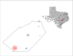 Location of Flatonia, Texas