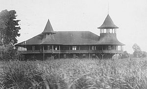 Historic Cascadilla Boathouse in Stewart Park circa 1895