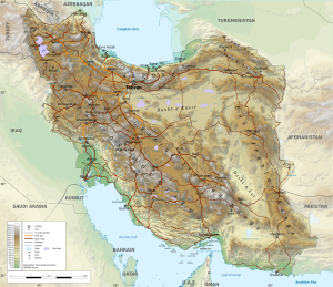 Iran-geographic map