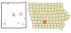 Location of Patterson, Iowa
