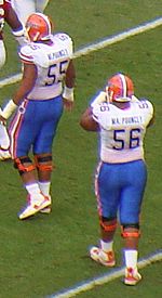 Mike and Maurkice Pouncey with the Gators (October 4, 2008)