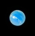 Neptune from the VLT with MUSE GALACSI Narrow Field Mode adaptive optics
