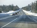 Ontario Highway 26 Westbound with Snow