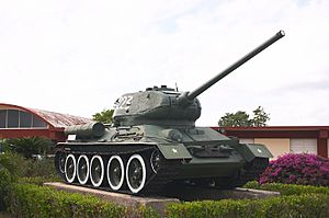 Russian T-34 tank in Museo Giron