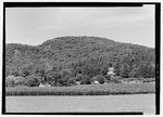 View of the big meadow at the Billings Farm and Museum, looking west toward Mount Tom (less distant view). The buildings visible among the trees in this view are, from left- The Mertens HALS VT-1-36.tif