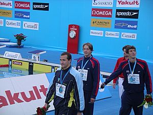 2005 FINA World Championships - victory lap of the 100 m butterfly