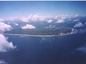 Aerial view of Nauru