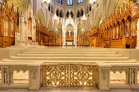 Altar Rail and Choir, Sacred Heart Cathedral, Newark