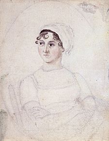 Portrait of Jane Austen, drawn by her sister Cassandra (c. 1810)