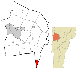 Chittenden County Vermont incorporated and unincorporated areas Buels Gore highlighted