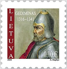 Gediminas 2021 stamp of Lithuania