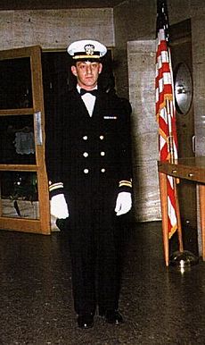 Harvey Milk in Dress Navy 1954