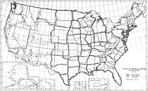 Horizontal Control Network of the United States June 1931