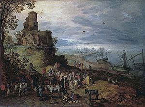 Jan Brueghel (I) - Apostoles Peter and Andrew (Hermitage)FXD