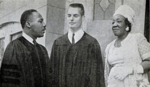 Martin Luther King, Henry Elkins, and Alberta Williams King at Ebenezer, 1962