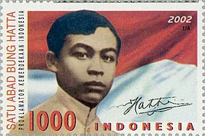 Mohammad Hatta 2002 Indonesia stamp2