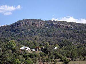Moogerah Peaks National Park and Mount French cliffs from Templin, Queensland