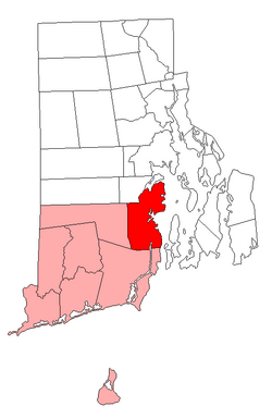 Location of North Kingstown in Washington County, Rhode Island