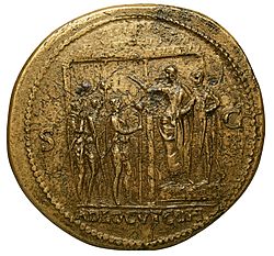 Neron sesterce Lyon revers Gallica 69409