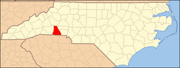 North Carolina Map Highlighting Cleveland County.PNG