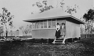 Original one room school at Biddeston Queensland, circa 1921