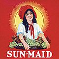Sun-Maid brand logo used in 1923