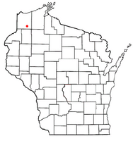 Location of Wascott, Wisconsin