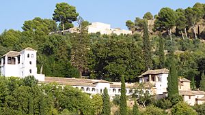 Alhambra Gärten Generalife und Castillo Silla del Moro al-Sabika-Hügel Alhambra Andalusien Spanien Foto Wolfgang Pehlemann P1100743